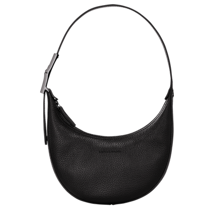 ROSEAU ESSENTIAL SHOULDER BAG S Black Leather