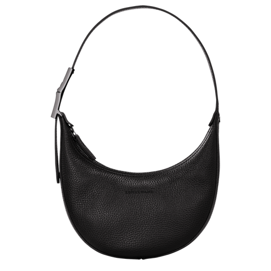 ROSEAU ESSENTIAL SHOULDER BAG S Black Leather