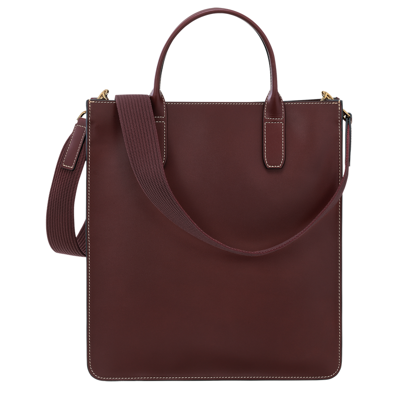 LE FOULONNÉ M TOTE BAG Plum - Leather