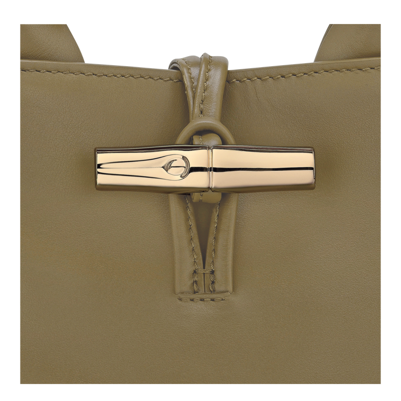 S LE ROSEAU HANDBAG Leather - Olive
