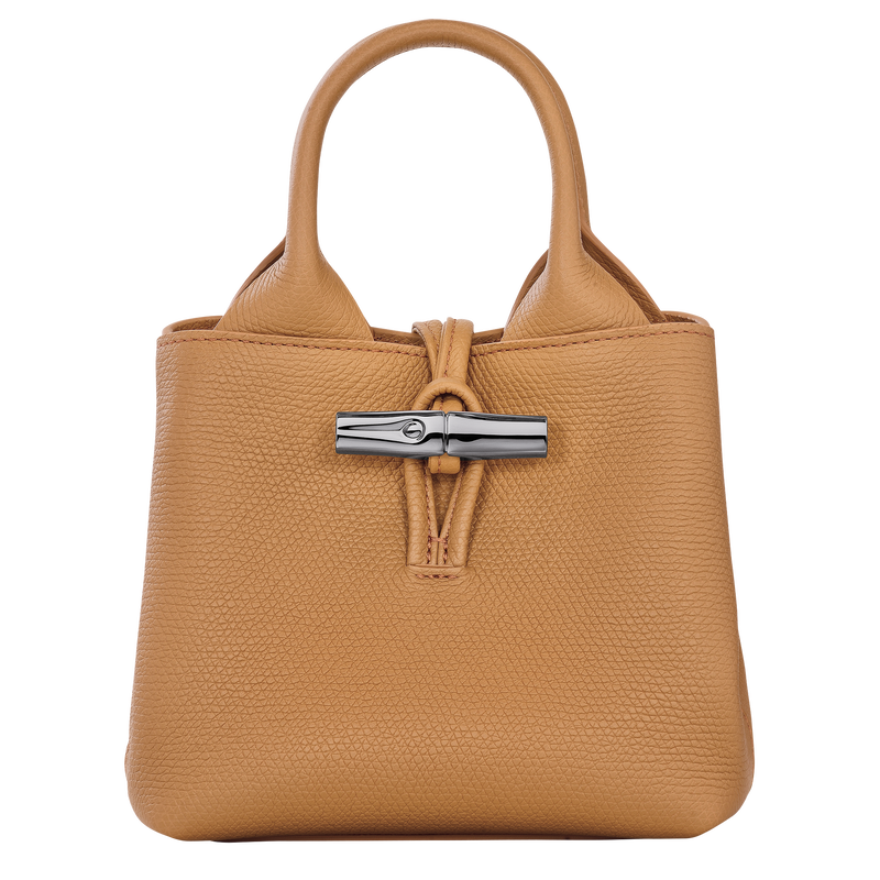 XS LE ROSEAU HANDBAG Leather - Nuts