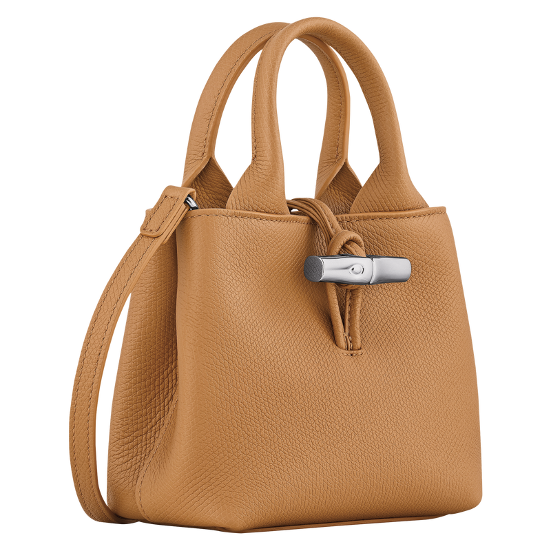 XS LE ROSEAU HANDBAG Leather - Nuts