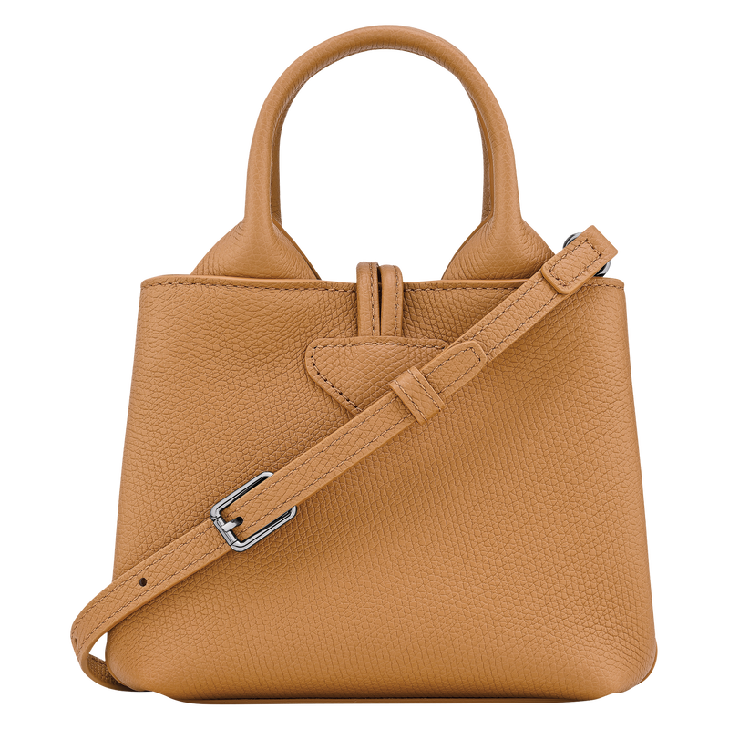 XS LE ROSEAU HANDBAG Leather - Nuts
