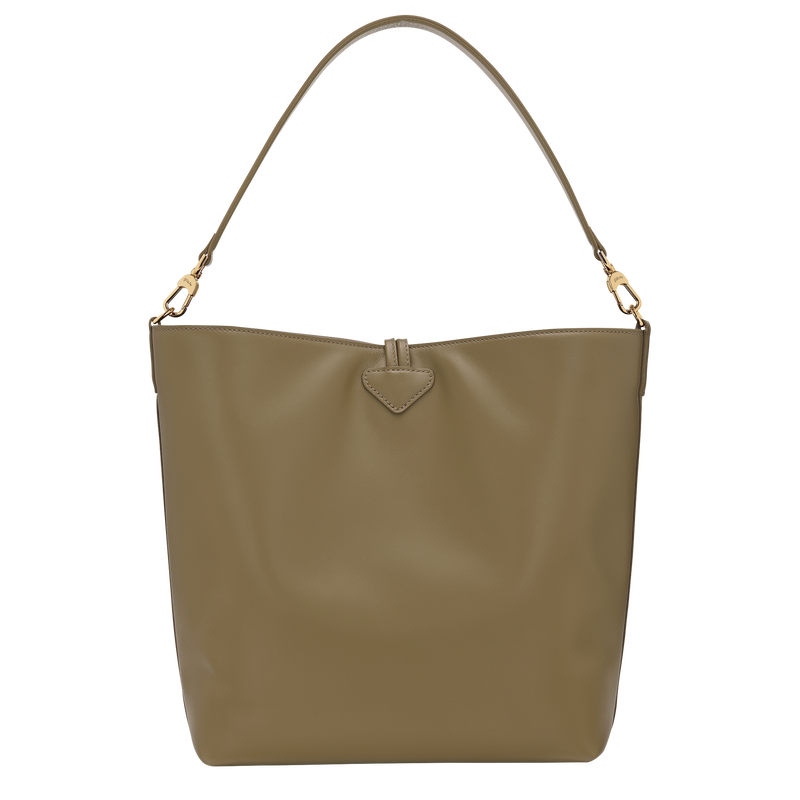 M LE ROSEAU SHOULDER BAG Leather - Olive
