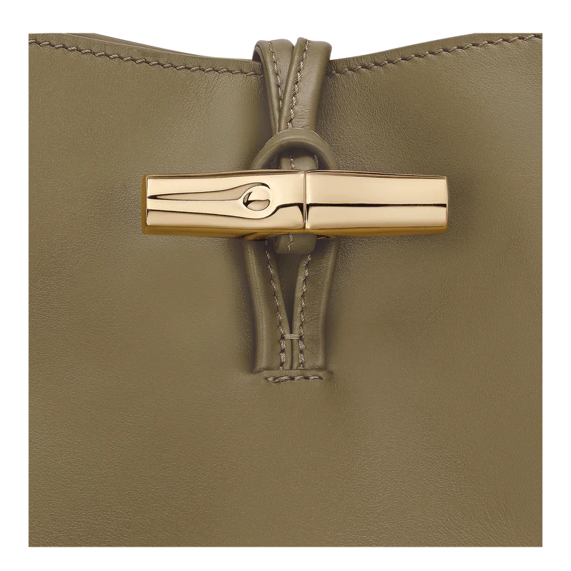 M LE ROSEAU SHOULDER BAG Leather - Olive