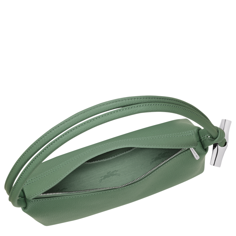 M LE ROSEAU SHOULDER BAG Leather - Oregano