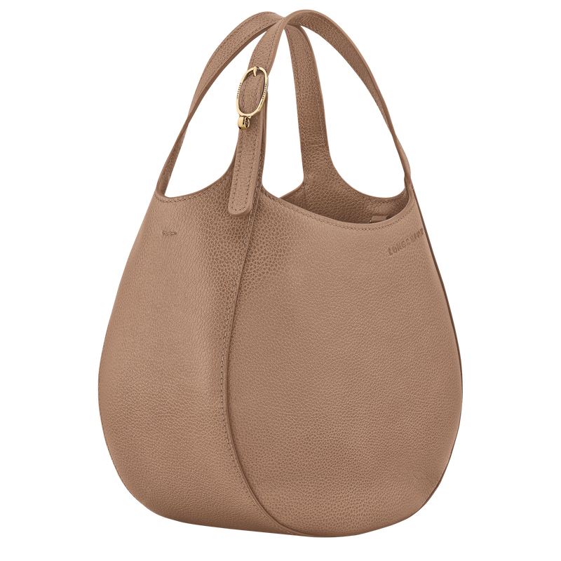S LE FOULONNÉ HANDBAG Leather - Biscuit