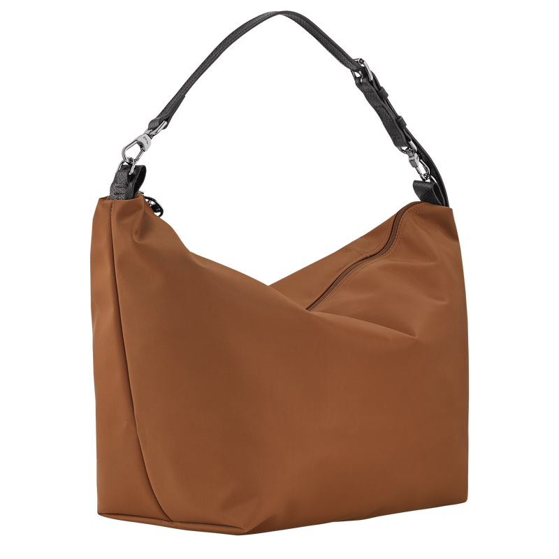 M LE SLOUCHY SHOULDER BAG Canvas - Cognac