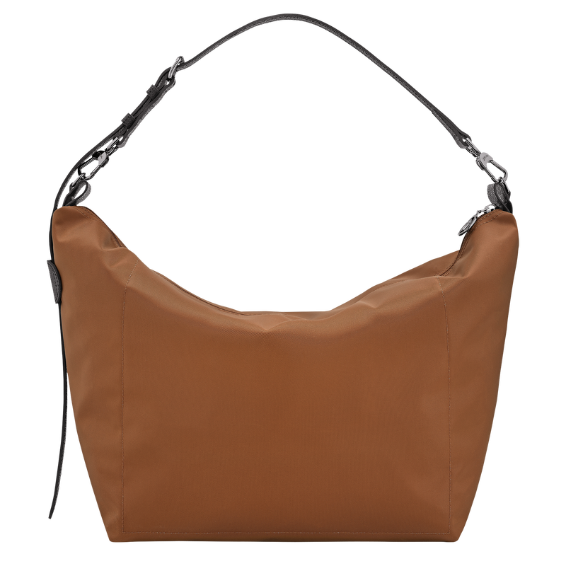 M LE SLOUCHY SHOULDER BAG Canvas - Cognac
