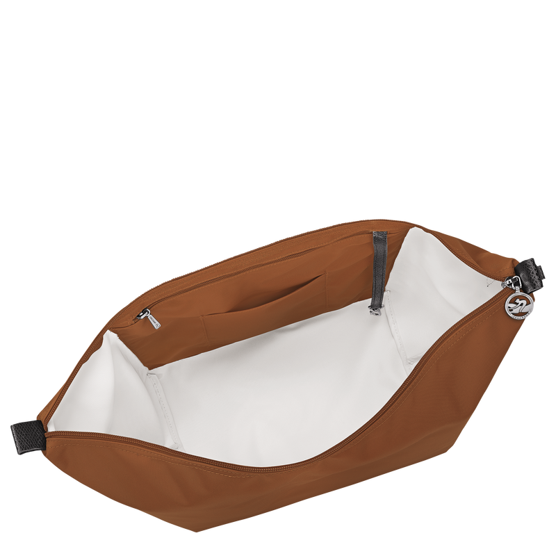 M LE SLOUCHY SHOULDER BAG Canvas - Cognac