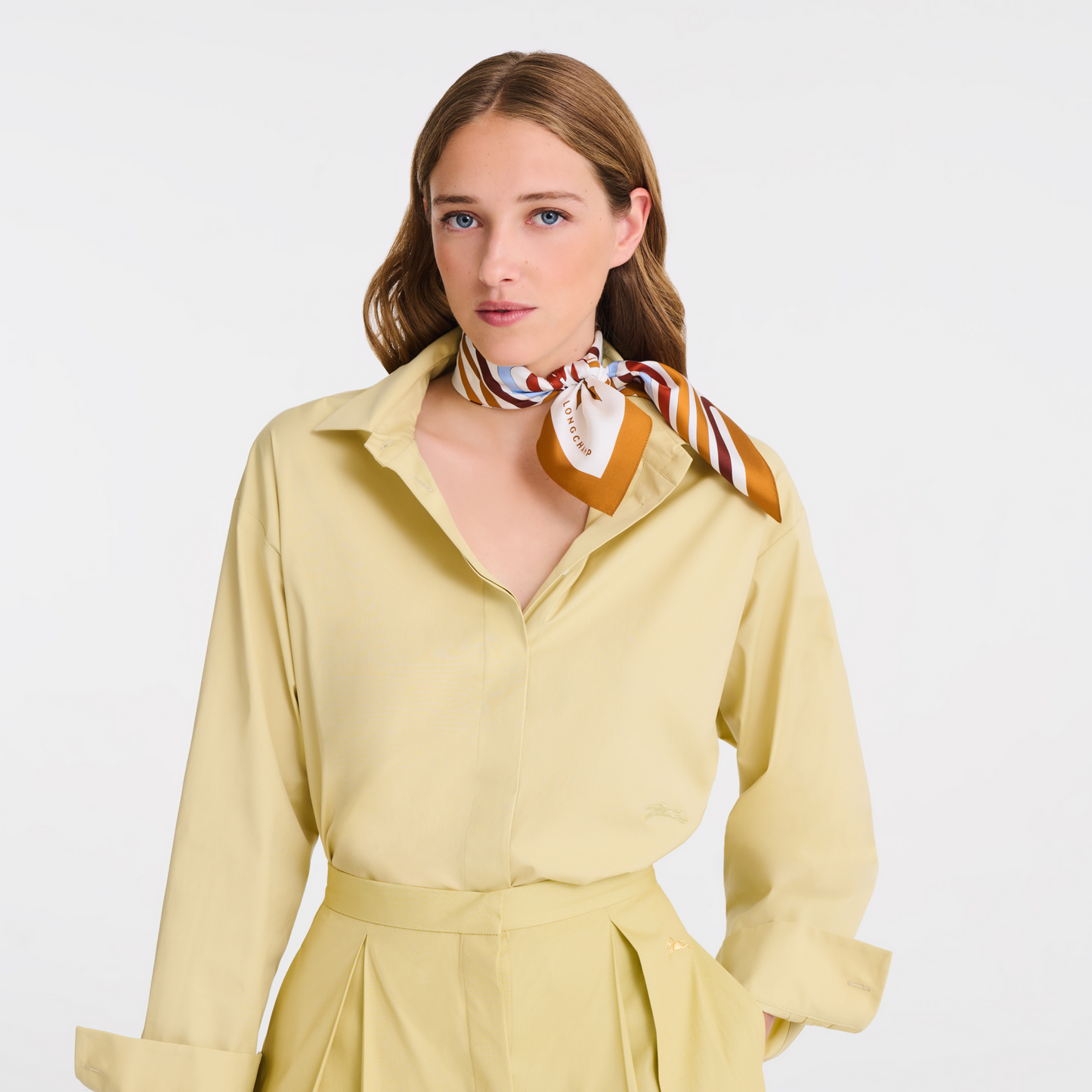 Rubans Longchamp Silk scarf 50