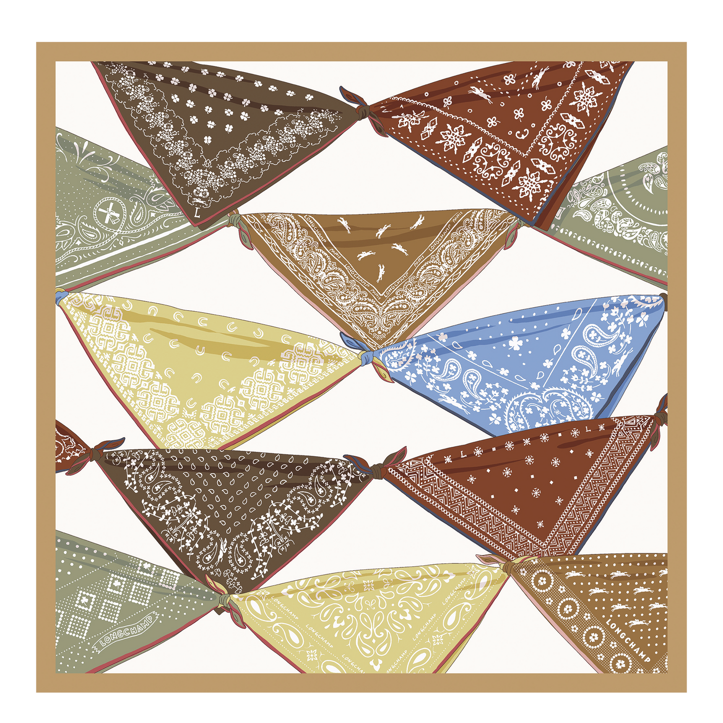 La Baroudeuse Silk scarf 50