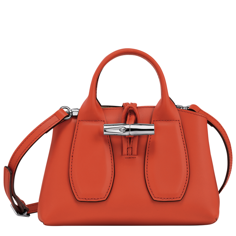 XS LE ROSEAU HANDBAG Leather - Paprika