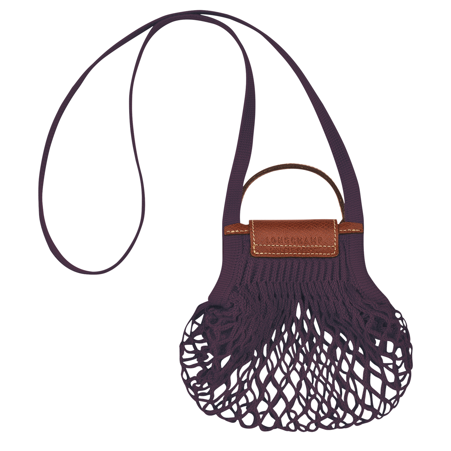 Le Pliage Filet  Eggplant Mesh bag XS 