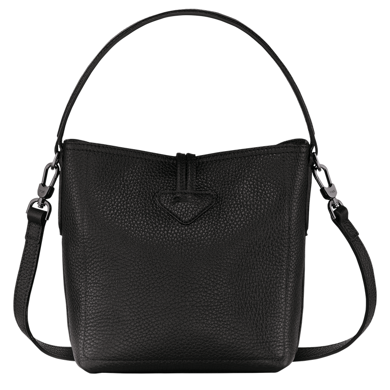ROSEAU ESSENTIAL XS BUCKET BAG Black - Leather