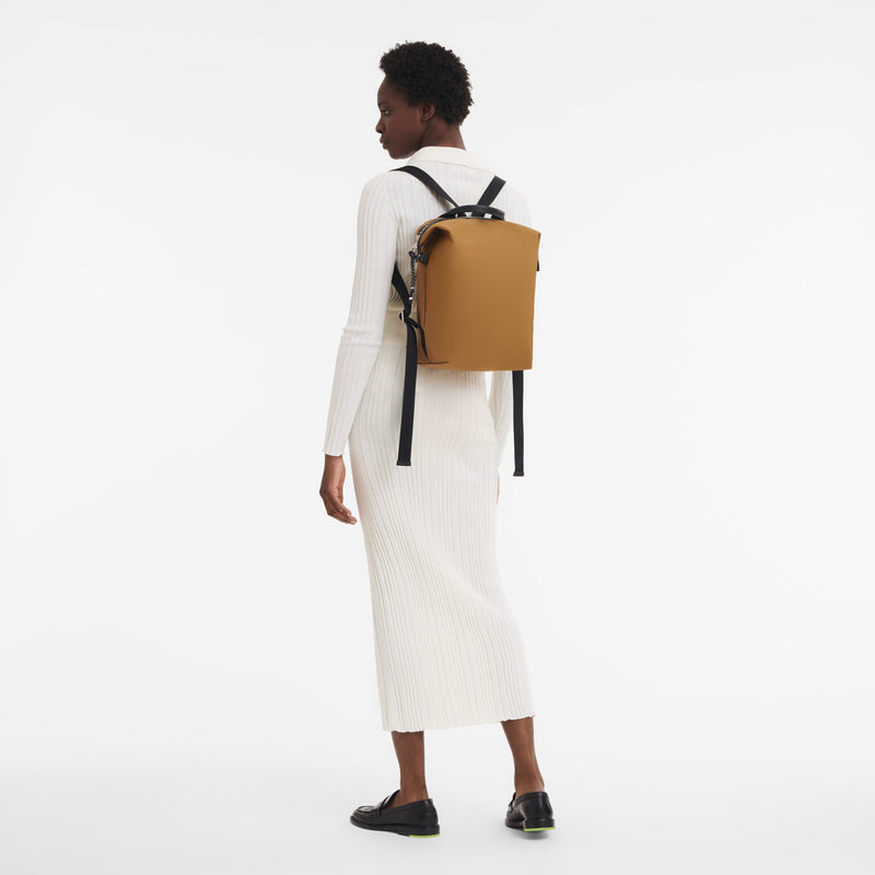 L LE PLIAGE ENERGY BACKPACK Recycled Canvas - Tobacco