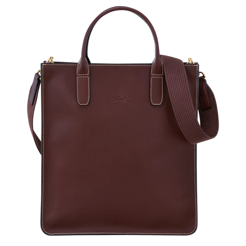 LE FOULONNÉ M TOTE BAG Plum - Leather
