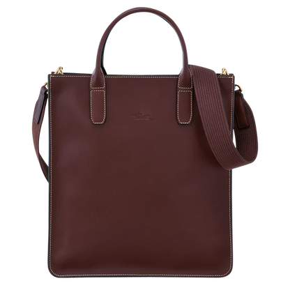 LE FOULONNÉ M TOTE BAG Plum - Leather