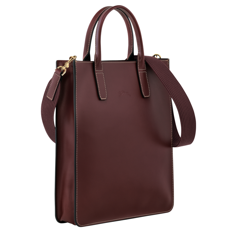 LE FOULONNÉ M TOTE BAG Plum - Leather