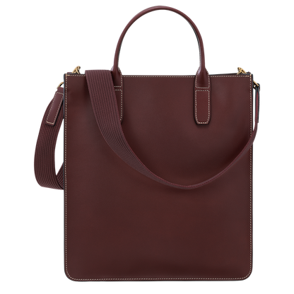 LE FOULONNÉ M TOTE BAG Plum - Leather