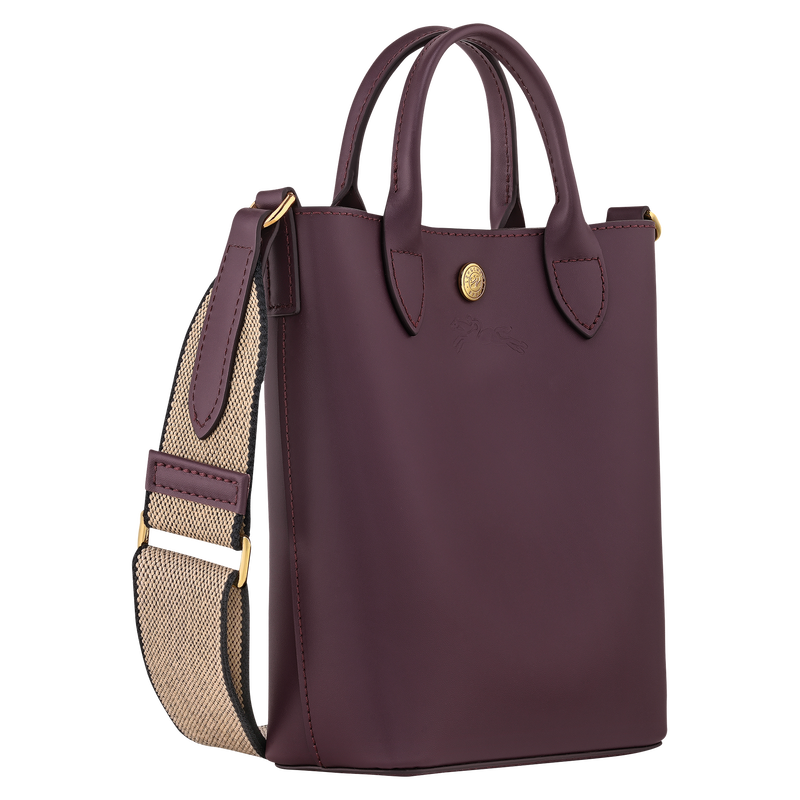 XS ÉPURE TOTE BAG Leather - Eggplant