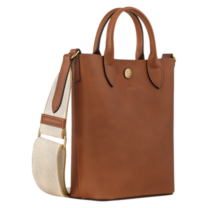 XS ÉPURE TOTE BAG Leather - Cognac