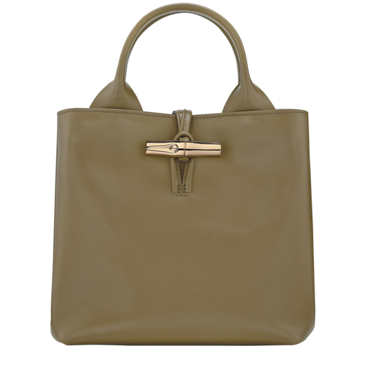 S LE ROSEAU HANDBAG Leather - Olive