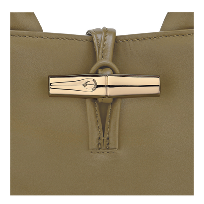 S LE ROSEAU HANDBAG Leather - Olive