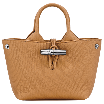 XS LE ROSEAU HANDBAG Leather - Nuts