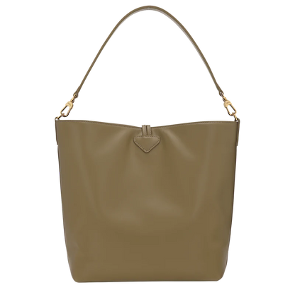 M LE ROSEAU SHOULDER BAG Leather - Olive