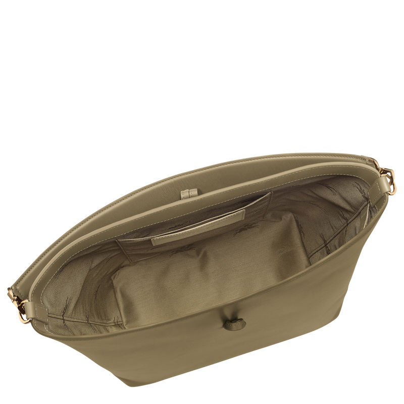 M LE ROSEAU SHOULDER BAG Leather - Olive