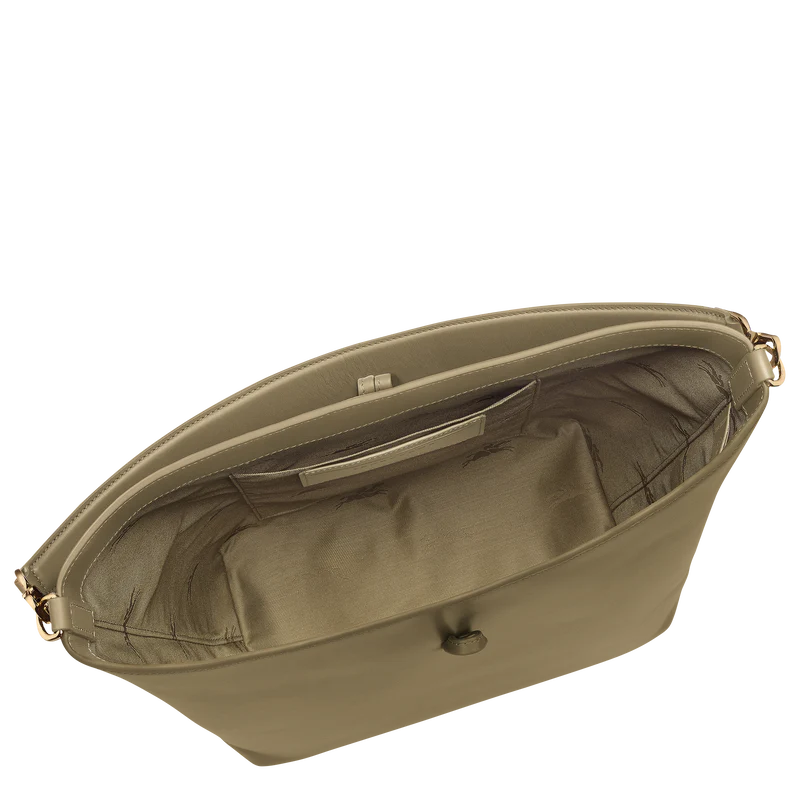 M LE ROSEAU SHOULDER BAG Leather - Olive