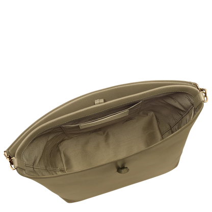 M LE ROSEAU SHOULDER BAG Leather - Olive