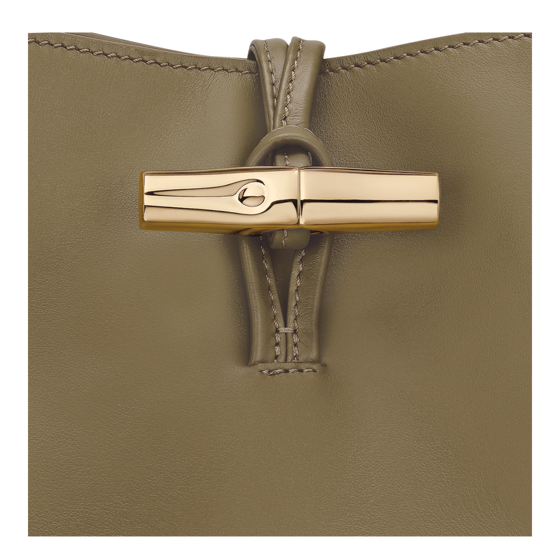 M LE ROSEAU SHOULDER BAG Leather - Olive