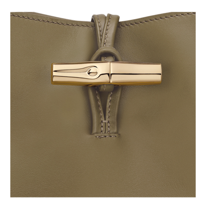 M LE ROSEAU SHOULDER BAG Leather - Olive