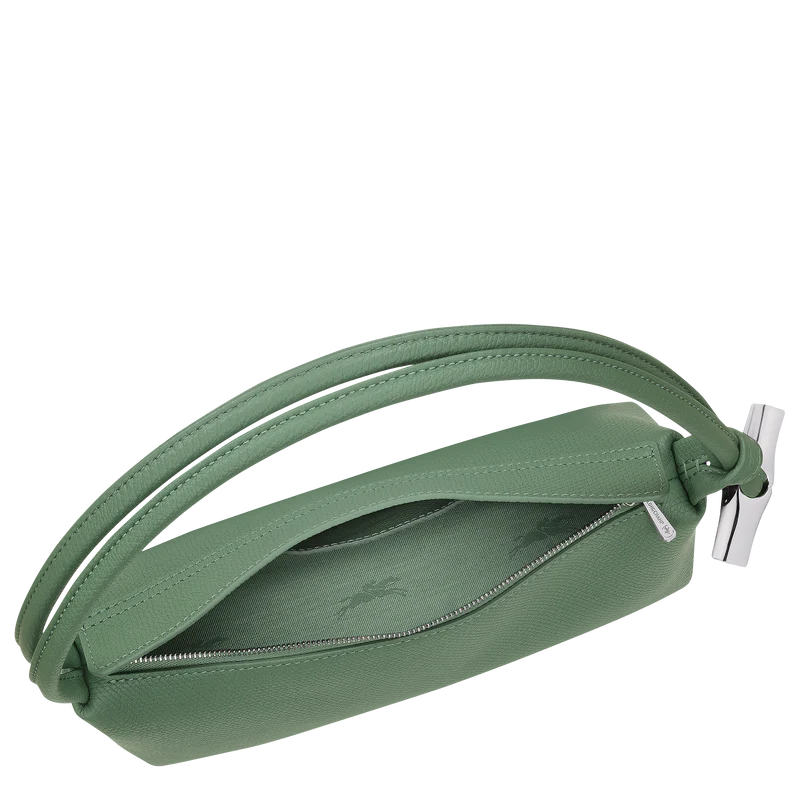 M LE ROSEAU SHOULDER BAG Leather - Oregano