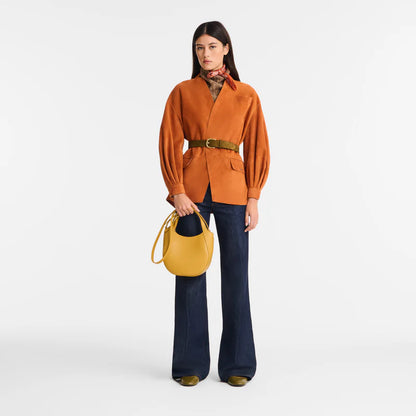 S LE FOULONNÉ HANDBAG Leather - Nutmeg