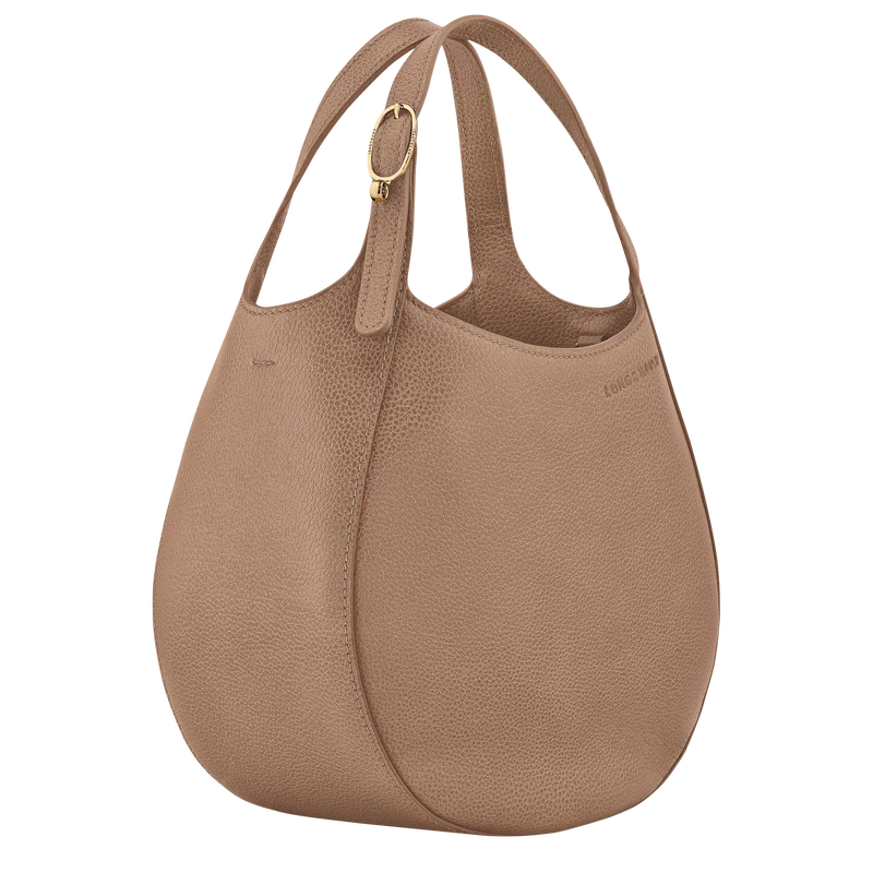 S LE FOULONNÉ HANDBAG Leather - Biscuit