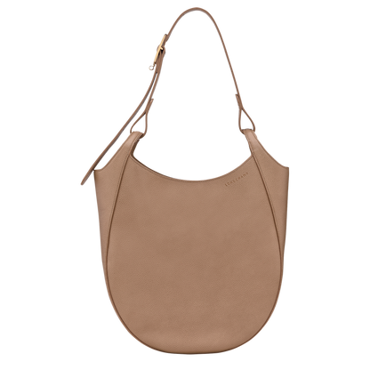L LE FOULONNÉ SHOULDER BAG Leather - Biscuit