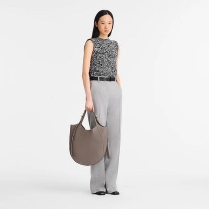 LE FOULONNÉ XL TOTE BAG Leather - Taupe