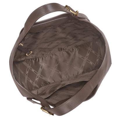 LE FOULONNÉ XL TOTE BAG Leather - Taupe