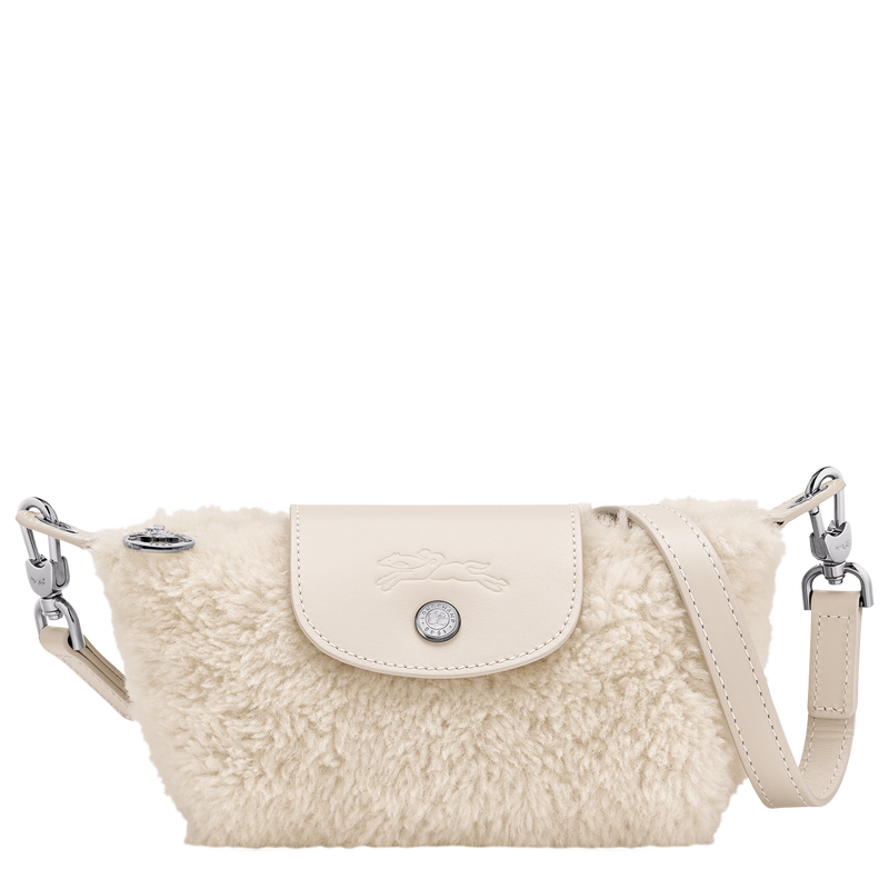 XS LE PLIAGE XTRA POUCH Leather - Ecru