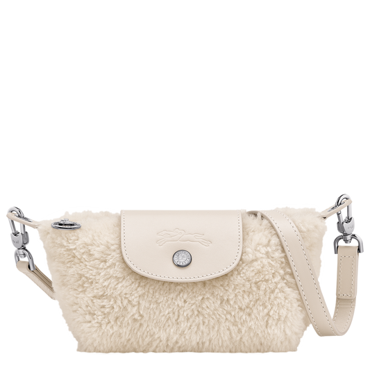 XS LE PLIAGE XTRA POUCH Leather - Ecru