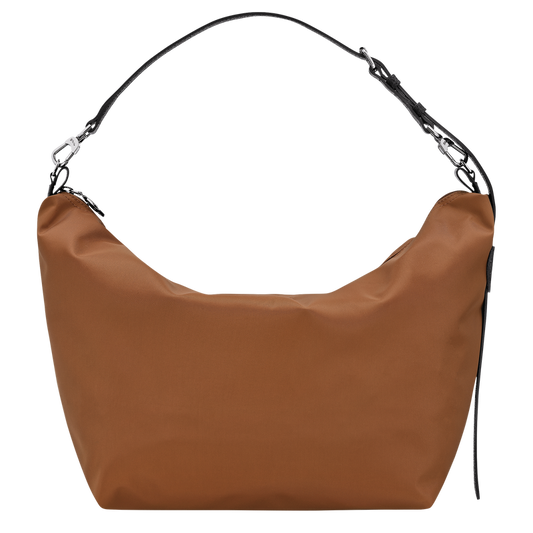 M LE SLOUCHY SHOULDER BAG Canvas - Cognac