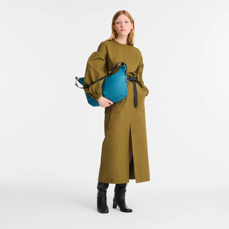 M LE SLOUCHY SHOULDER BAG Canvas - Peacock