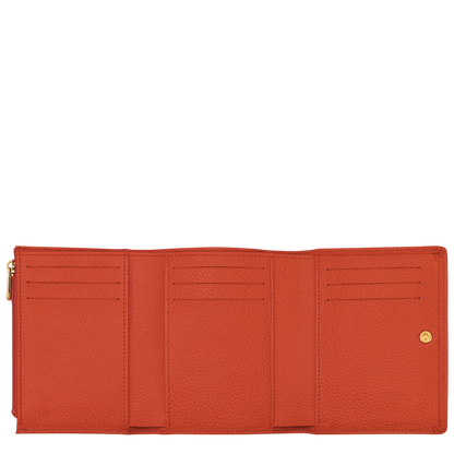 THE FOULONNÉ WALLET Leather - Paprika