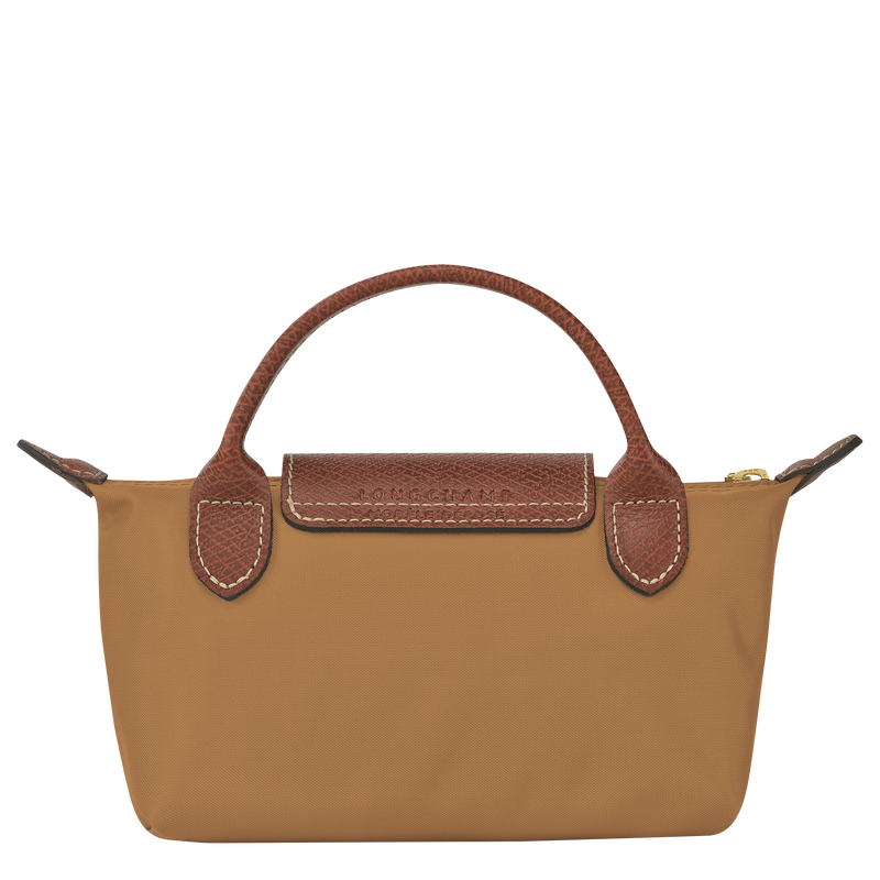 LE PLIAGE ORIGINAL COSMETIC BAG WITH HANDLE Recycled Canvas - Chamois