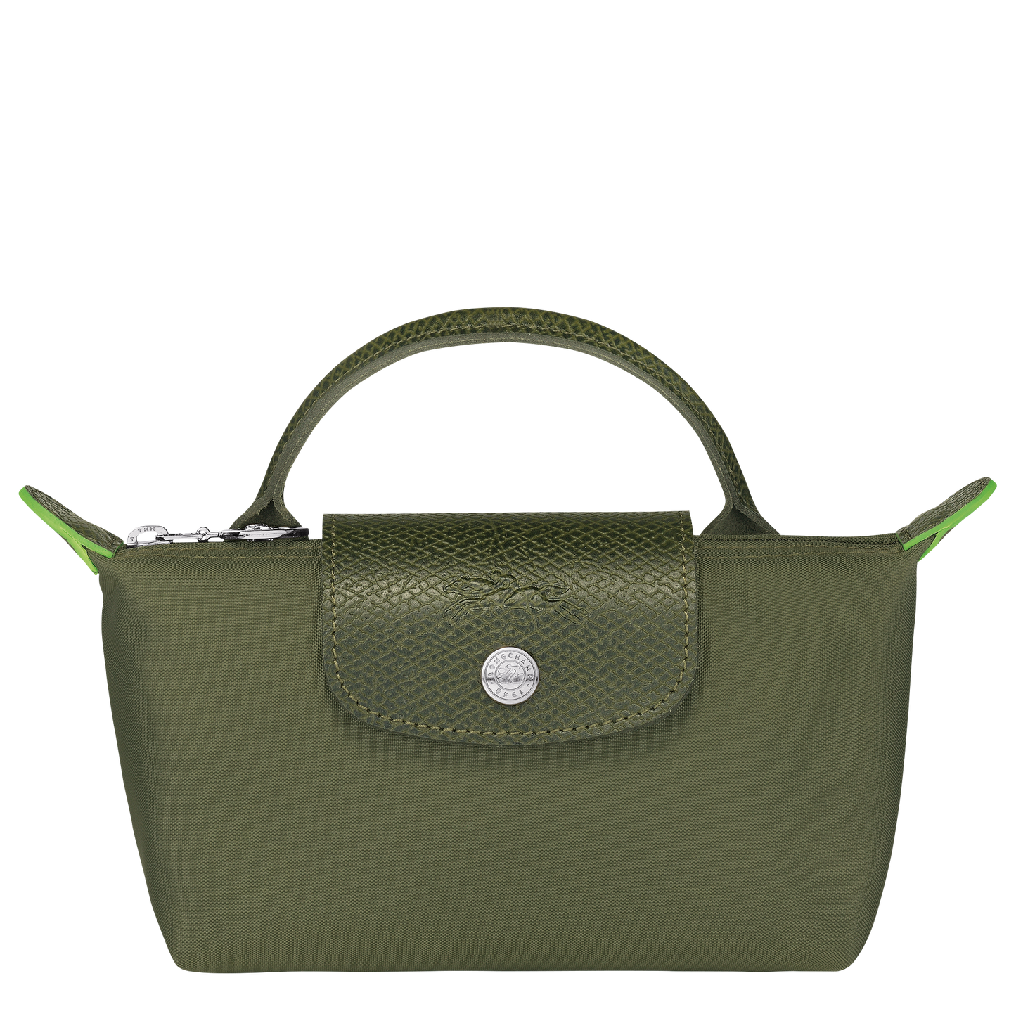 Le Pliage Green  Pouch with Handle