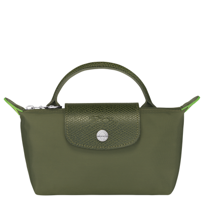 Le Pliage Green  Pouch with Handle