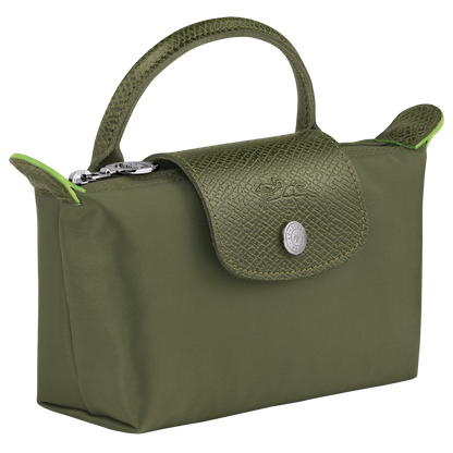 Le Pliage Green  Pouch with Handle